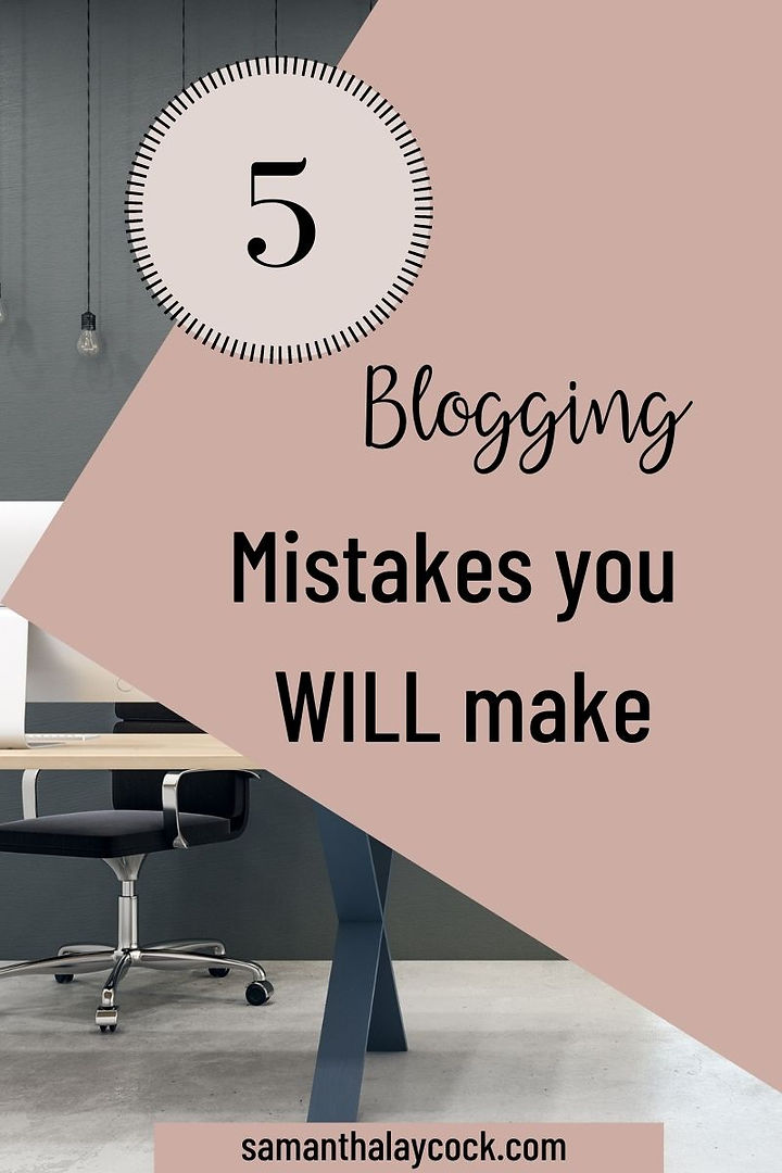 Blogging mistakes every beginner blogger has made.
