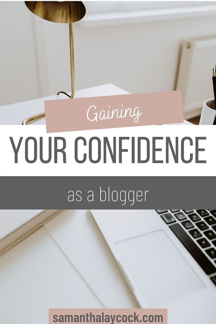 How to gain confidence as a beginner blogger.