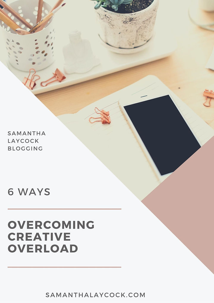 Helping you to overcome your creative overload.