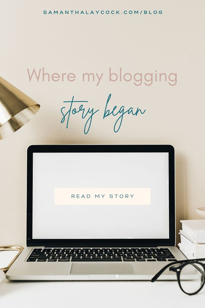 The beginning of my blogging story