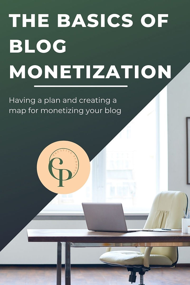 Having a plan and creating a map for monetizing your blog.