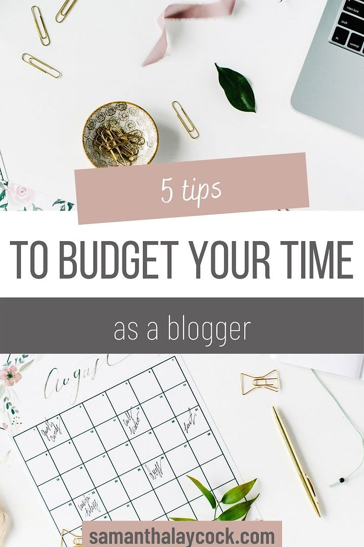 Use these 5 tips to help you use your time intentionally as a blogger.