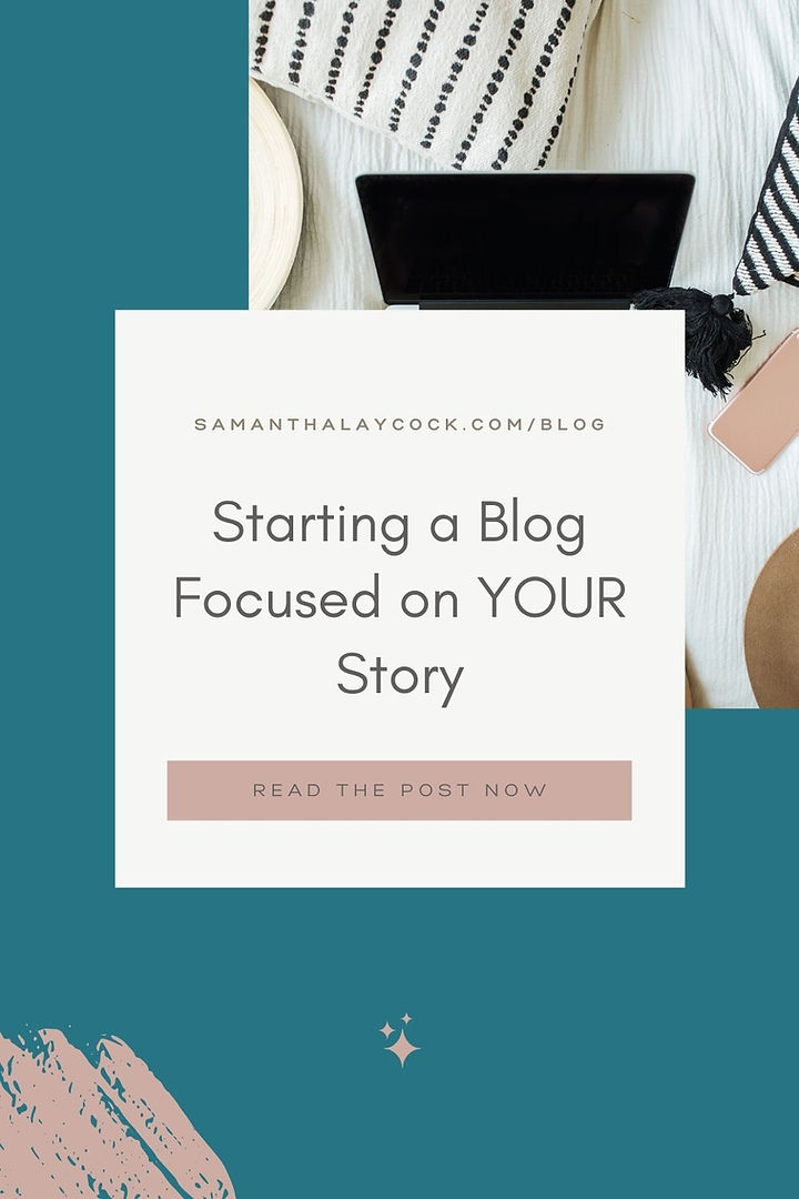 Starting a blog that is focused on your story is possible.
